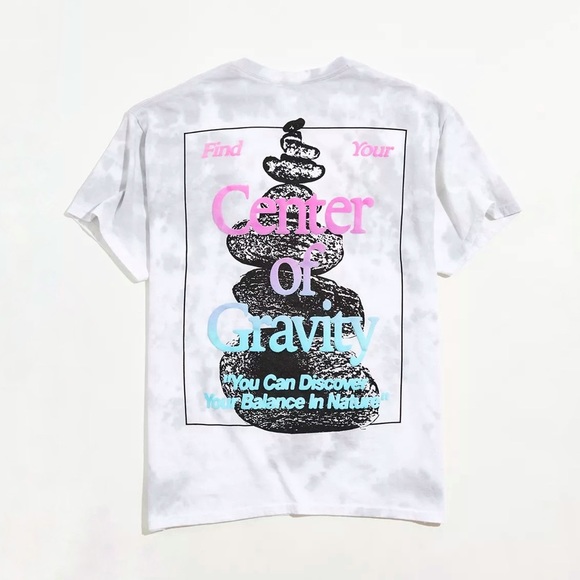 NWOT Urban Outfitters Center of Gravity Tie-Dye Graphic Tee - Picture 2 of 6